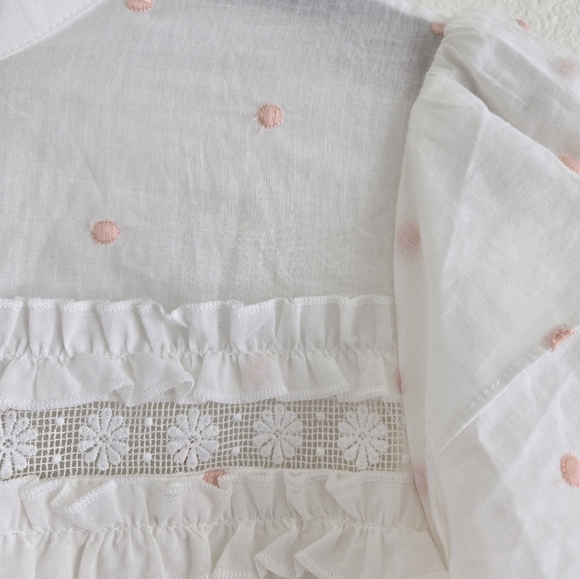 By Malina IRO Mini Dress Lase Details Romantic Embroided Coquette Size Small - Picture 9 of 16